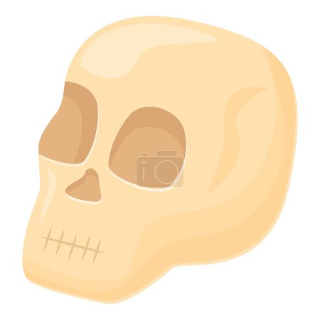 Alchemist skull icon cartoon vector. Lab element. Death lab energy