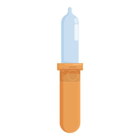 Téléchargez les illustrations : Illustration de compte-gouttes médicaux colorés en bleu et orange avec dosage de précision, pour les concepts pharmaceutiques, de soins de santé et de laboratoire - en licence libre de droit