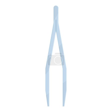 Closeup of sleek, metal tweezers with pointed tips, isolated on a white background