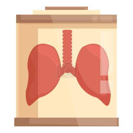 Ilustración de Ilustración detallada e informativa de la anatomía pulmonar humana para la educación en salud del sistema respiratorio y libros de texto médicos con diagrama y estructura anatómicamente correctos - Imagen libre de derechos