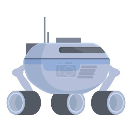 Vector illustration of a stylized mars rover, ideal for space exploration themes