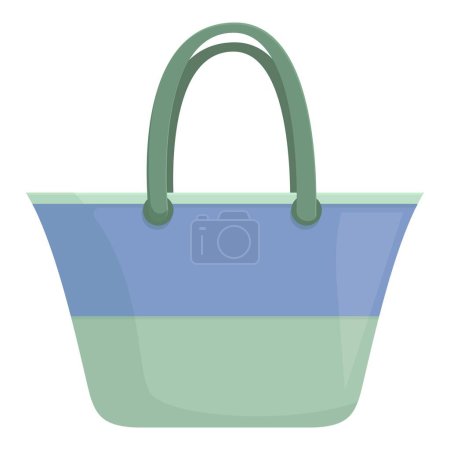 Stylish and modern vector illustration of a colorful tote bag for carrying groceries and everyday use, perfect for fashionforward consumers looking for a trendy and ecofriendly accessory