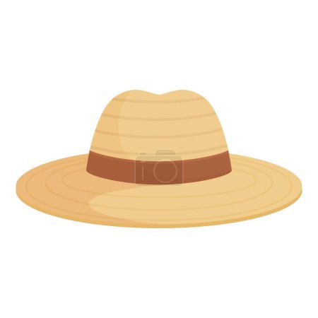 Elegant straw panama hat with a brown band, suitable for summer fashion