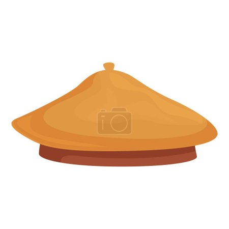 Vector illustration of a classic moroccan tagine, a staple in north african cuisine