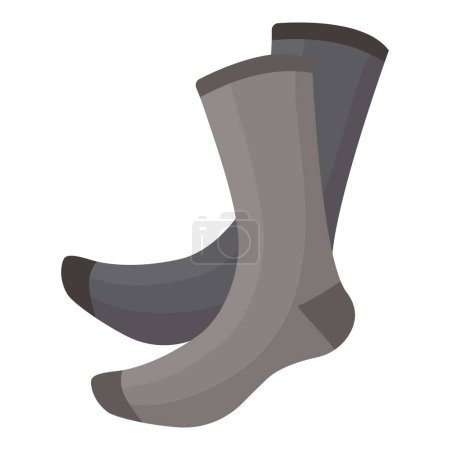 Vector illustration of waterproof grey rubber boots, ideal for rainy weather wear