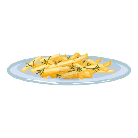 French fries food icon cartoon vector. Tasty meal. Lunch cafe menu