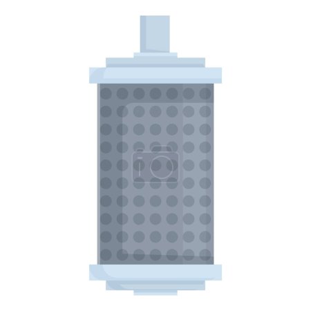 Flat design of a clean and modern water purifier filter, suitable for various uses