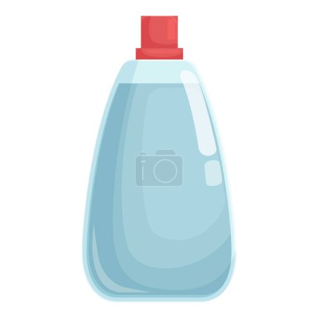 Illustration vectorielle d'un distributeur de savon liquide bleu, idéal pour les conceptions hygiéniques