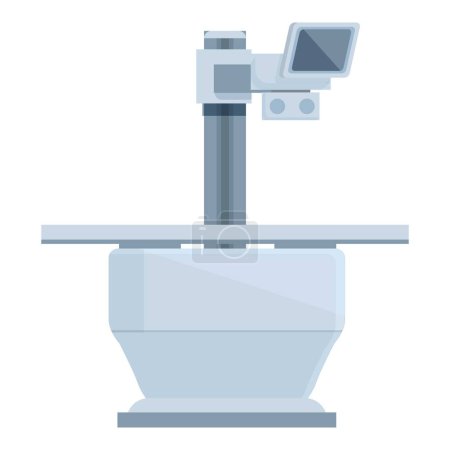 Ilustración de Ilustración vectorial plana de una báscula de baño digital con pantalla electrónica, aislada en blanco - Imagen libre de derechos
