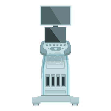 Illustration vectorielle de conception plate d'un guichet automatique ATM avec un schéma de couleurs neutres