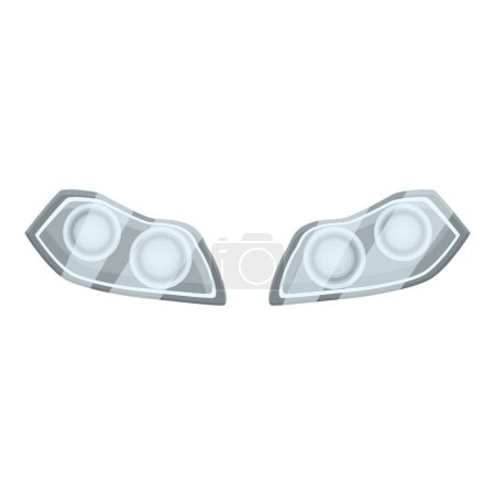 Set of sleek and stylish car headlights, ready to provide optimal visibility for safe driving