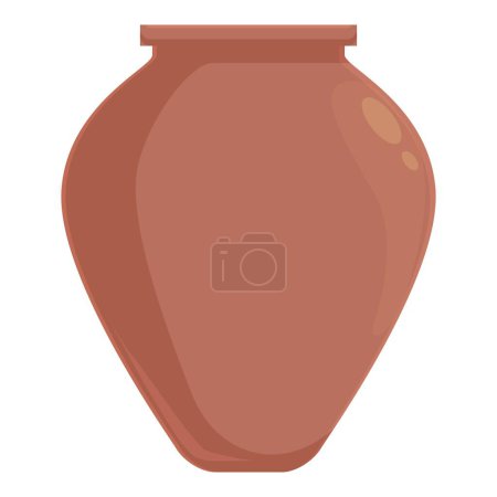 Simple, elegant clay pot, perfect for storing water or other liquids