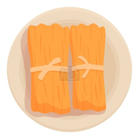 Deux tamales enveloppés dans une enveloppe de maïs reposant sur une assiette pour un délicieux repas traditionnel