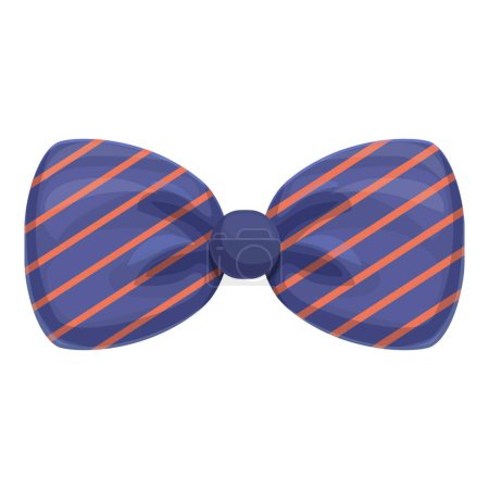 Pajarita rayada azul y naranja, un accesorio elegante para ocasiones formales