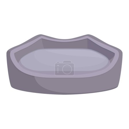 Stone pet bowl holding water for a thirsty animal, providing fresh hydration