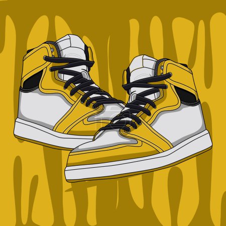 Illustration for Shoes Sneakers Footwear Vector Image - Royalty Free Image