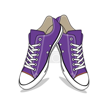 Ilustración de Converse Zapatos Vector Imagen e Ilustración - Imagen libre de derechos