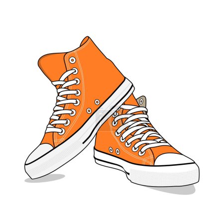 Ilustración de Converse Zapato Vector Imagen e Ilustración - Imagen libre de derechos