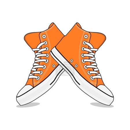 Illustration for Converse Shoe Vector Image and Illustration - Royalty Free Image
