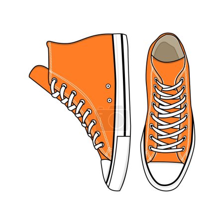Illustration for Converse Shoe Vector Image and Illustration - Royalty Free Image