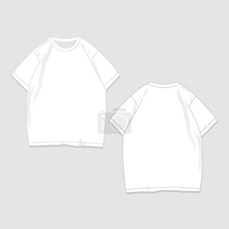 Ilustración de Camiseta Mockup Vector Imagen e ilustración - Imagen libre de derechos