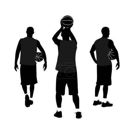 Illustration for Basketball Silhouette Vector Image And Illustration - Royalty Free Image