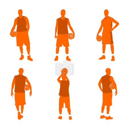 Illustration for Basketball Silhouette Vector Image And Illustration - Royalty Free Image