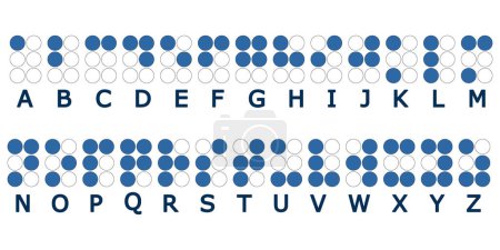 Ilustración de Braille Alphabet, Braille, Reading for the Blind - Imagen libre de derechos