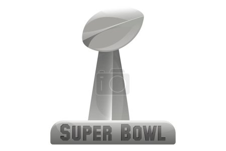 Ilustración de Super Bowl Copa de fútbol americano, premio, ilustración - Imagen libre de derechos
