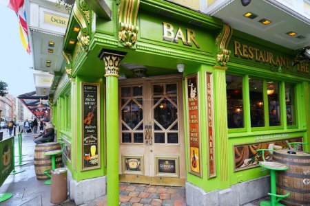 Photo for Colorful traditional Irish pub in Dublin - Royalty Free Image