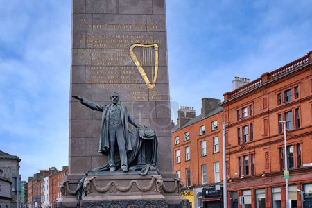Foto de Memorial a Charles Stewart Parnell, héroe de liberación irlandés - Imagen libre de derechos