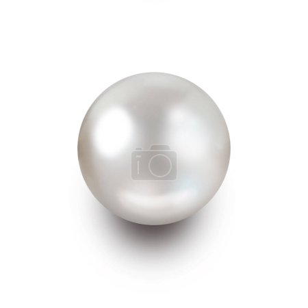 Photo for Pearl isolated on white background - Royalty Free Image