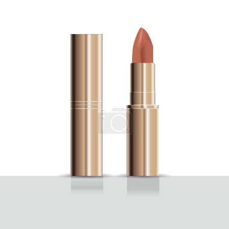 Illustration for Realistic lipstick Vector illustration editable - Royalty Free Image