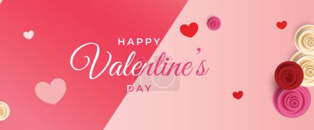 Foto de Feliz día de San Valentín fondo venta banner promocional para kit de medios sociales - Imagen libre de derechos