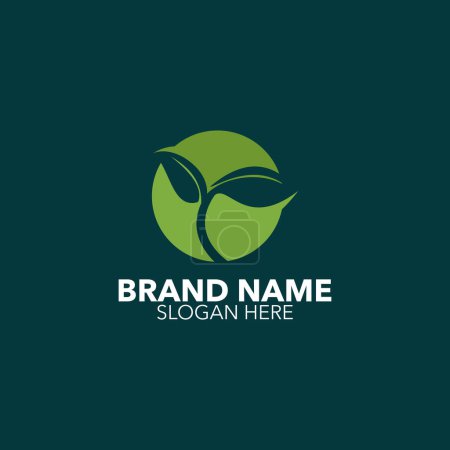 Foto de Plantillas Hoja Logo. Logotipo para su negocio - Imagen libre de derechos