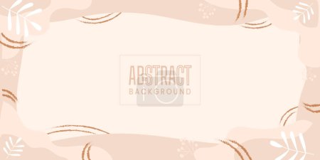Ilustración de Fondo abstracto del tema de la naturaleza con colores rosados suaves para la ilustración del vector de la bandera de la tela - Imagen libre de derechos