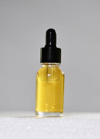 Photo for Facial Serum in 15 ml clear bottle with dropper - Royalty Free Image