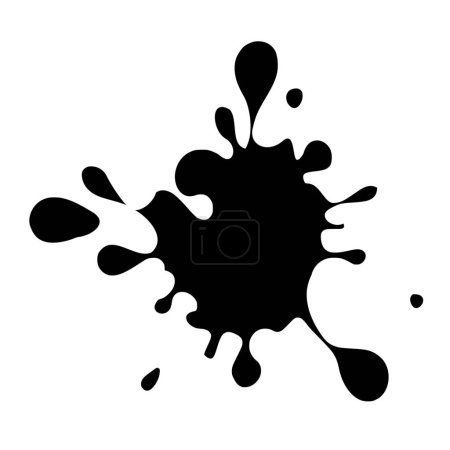 Photo for Vector silhouette of ink on white background - Royalty Free Image