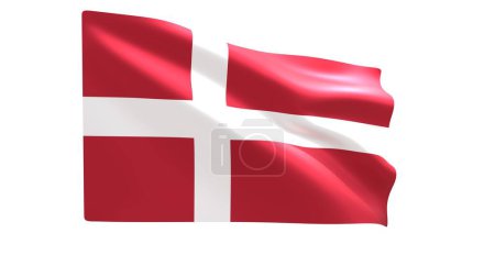 Photo for 3 d flag of denmark - Royalty Free Image