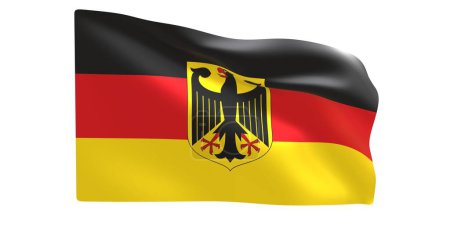 Photo for Germany 3 d waving flag. vector illustration. - Royalty Free Image