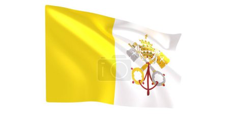 Photo for 3 d flag of the city of italy on a white background - Royalty Free Image