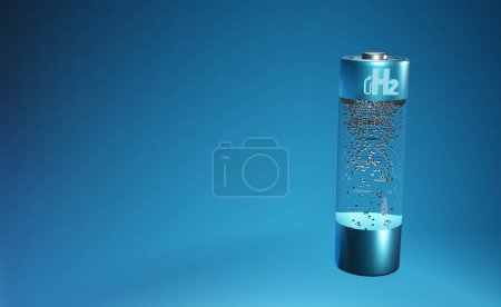 Photo for Hydrogen fuel cell. H2 - Royalty Free Image