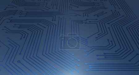 Photo for Circuit board background. technology digital hi - tech motherboard concept. vector illustration - Royalty Free Image
