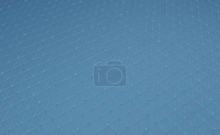 Photo for Abstract polygonal space low poly dark background - Royalty Free Image