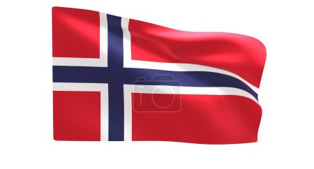 Photo for Flag of norway, national flag illustration - Royalty Free Image