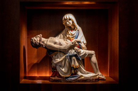 Photo for Statue of saint mary with jesus in church - Royalty Free Image