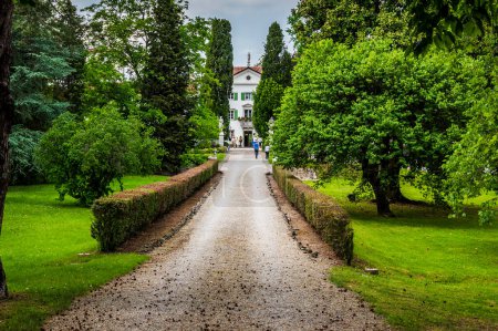 Foto de Pintoresco plano de hermoso jardín de villa en Moruzzo, Italia - Imagen libre de derechos