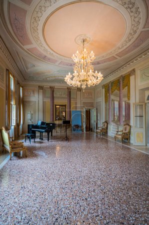Photo for MORUZZO, Italy - May 17, 2015: interior of the Villa Savorgnan di Brazza, located at the heart of the Friuli region. - Royalty Free Image