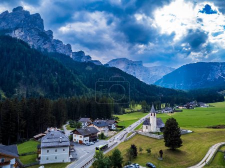 Photo for Summer colors on the Val Fiscalina from above - Royalty Free Image
