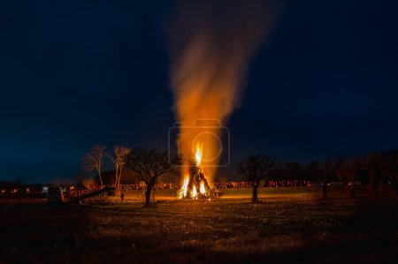 Photo for Epiphany fires of tradition in Friuli - Royalty Free Image